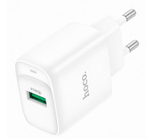 Зарядний пристрій HOCO C140A, 1 USB, швидке заряджання QC 3.0, до 18 Вт, білого кольору 