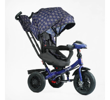 Триколісний велосипед Best Trike 8066 / 208-23 «Perfetto» з поворотним сидінням та надувними колесами, чорно-синій