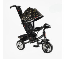 Триколісний велосипед Best Trike 6588 / 60-775 з музичною панеллю, чорний з принтом