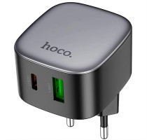 Мережевий зарядний пристрій HOCO CS32A Rise PD20W + QC3.0, два порти USB та Type-C