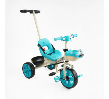 Триколісний велосипед Best Trike BS-70815 з батьківською ручкою та озвучуванням, блакитний