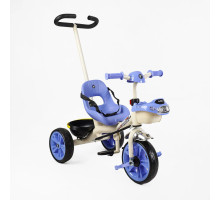 Триколісний велосипед Best Trike BS-70362 з батьківською ручкою та озвучуванням, синій