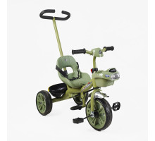 Триколісний велосипед Best Trike BS-70240 з батьківською ручкою та озвучуванням, зелений