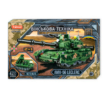 Конструктор Teko 18529 “Військова техніка” 2 в 1, танк + РСЗВ, 420 деталей