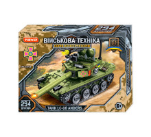 Конструктор “Військова техніка” 55938 Teko, 294 деталі, танк LC-08 Anders, рухомі елементи