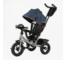 Дитячий велосипед Best Trike 3390-32-068 з інтерактивною панеллю та батьківською ручкою, синій