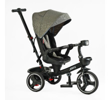 Дитячий триколісний велосипед BestTrike «Marco» 9155 / 318-82 з поворотним сидінням, складним кермом, музичною фарою, зелений