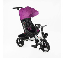 Дитячий триколісний велосипед BestTrike Oscar 6390 – 17-502 з поворотним сидінням та складним кермом, рожевий