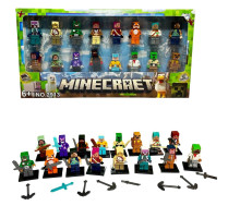 Набір ігрових фігурок персонажі Minecraft 16 шт. зі зброєю (2913)