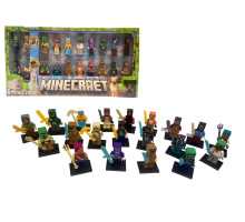 Набір ігрових фігурок персонажі Minecraft 20 шт. зі зброєю (2914)