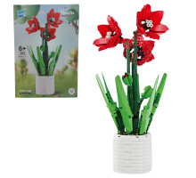 3D конструктор Flowers Червоний амариліс на 876 деталей (25-132)