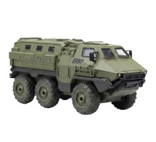 Радіокерований військовий позашляховик 9510 E-01, 6WD, акумулятор 7.4V, пульт 2.4GHz, з підсвіткою, Зелений