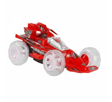 Радіокерована трюкова машина FA 9821-02, акум. 4.8V, 2.4GHz, 360°, прозорі колеса, світло та звук, Червона