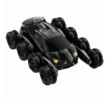 Радіокерована машина-перевертиш H 12-01, акумулятор 3.7V, пульт 2.4GHz, парогенерація, зміна висоти коліс, Чорний