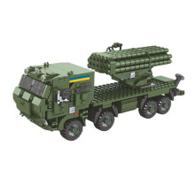 Конструктор KB 1102 "Військовий БТР" 700 деталей, ЗСУ, серія "Захисники Вітчизни", в коробці