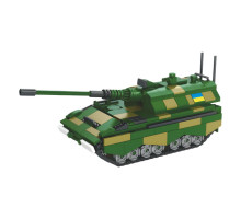 Конструктор KB 1119 "Військовий танк" 488 деталей, серія "Захисники Вітчизни", у коробці
