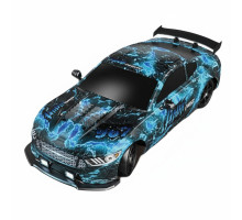 Радіокерована Дрифт-машина SC 16 A 12, 4WD, 1:16, Акумулятор 3.7V, 2.4GHz, Парогенератор, Змінні колеса, Синя