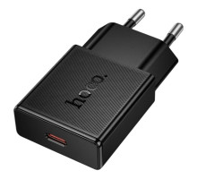 Мережевий зарядний пристрій Hoco N74 Ultra-Thin 25W з портом USB-C, чорний