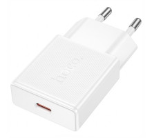 Мережевий зарядний пристрій Hoco N74 Ultra-Thin 25W з портом USB-C, білий