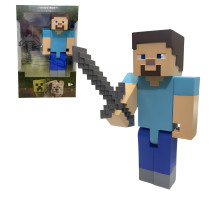 Фігурка Minecraft Стів зі зброєю в наборі 23 см (MC666-3)