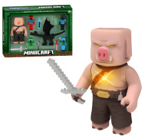 Набір фігурок Minecraft Піглін зі світловими ефектами та інші персонажі (330-5)