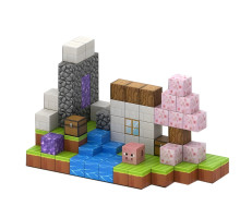 Магнітний конструктор Minecraft Галявина на 110 деталей (110-1)