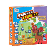 Настільна гра «Малюнки та логіка – Пригоди на фермі», 4FUN Game Club, від 3 років, UKB-B 0031