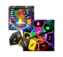 Настільна гра "Турнір Уно" 112 карток з рулеткою, 2-10 гравців, 5+ – 4FUN Game Club, 29815