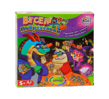 Настільна гра «Веселі побрехеньки» 4FUN Game Club, 3-4 гравці, від 5 років, 24 картки, 4 окуляри, 11 ковпачків, 32777
