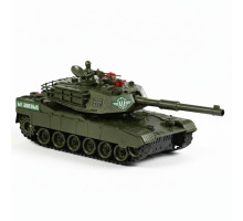 Танк “M1 Abrams” на радіокеруванні 41963-01 зелений, гусеничний хід, звук, пульт 2.4 G