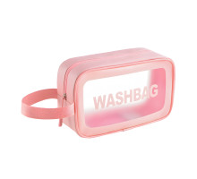 Жіноча косметичка Washbag 27 х 16 х 8 см рожева (25-587)
