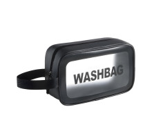 Жіноча косметичка Washbag 27 х 16 х 8 см чорна (25-587)