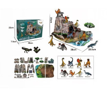 3D-пазли Dinosaur Scene Puzzle з фігурками динозаврів, 28 елементів, 99888-14 E