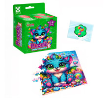 Розвиваючі пазли із сюрпризом "Бірюзовий дракончик"  Vladi Toys, 180 елементів + сквіш-сюрпри, VT8030-04