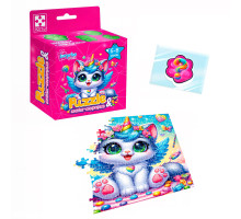 Розвиваючі пазли із сюрпризом "Котик-єдиноріжка" Vladi Toys, 180 елементів + сквіш-сюрпри, VT8030-07