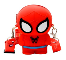 Дитяча сумка силіконова з ремінцем Супергерої Spider Man 18 х 12 см (25-511)