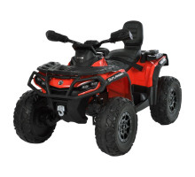 Дитячий двомісний квадроцикл M 6080EL-3(24V) Can-Am, 4 мотори по 200W, шкіряне сидіння, EVA колеса, Червоний