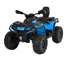 Дитячий двомісний квадроцикл M 6080EL-4(24V) Can-Am, 4 мотори по 200W, шкіряне сидіння, EVA колеса, Синій