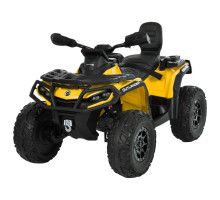 Дитячий двомісний квадроцикл M 6080EL-6(24V) Can-Am, 4 мотори по 200W, шкіряне сидіння, EVA колеса, Жовтий