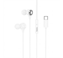 Навушники HOCO M116, Type-C, вакуумні з мікрофоном, Hi-Fi стерео, 1.2 м, білі