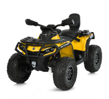 Дитячий двомісний квадроцикл M 6080EBLR-6 Can-Am, 4 мотори, шкіряне сидіння, EVA колеса, Жовтий
