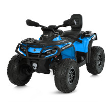 Дитячий двомісний квадроцикл M 6080EBLR-4 Can-Am, 4 мотори, шкіряне сидіння, EVA колеса, Синій