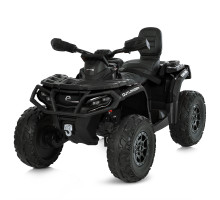 Дитячий двомісний квадроцикл M 6080EBLR-2 Can-Am, 4 мотори, шкіряне сидіння, EVA колеса, Чорний