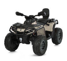 Дитячий двомісний квадроцикл M 6080EBLR-13 Can-Am, 4 мотори, шкіряне сидіння, EVA колеса, Бежевий