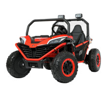 Дитячий двомісний джип M 4969EBLR-3(24V) Bambi Racer, 4 мотори, шкіряне сидіння, EVA колеса, Червоний