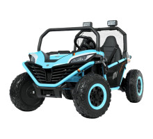 Дитячий двомісний джип M 4969EBLR-4(24V) Bambi Racer, 4 мотори, шкіряне сидіння, EVA колеса, Синій
