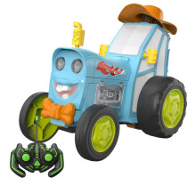 Дитячий інтерактивний стрибаючий трактор 2101-1/МК на радіокеруванні Crazy Car, блакитний