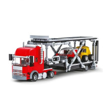 Конструктор   KB 6003 Megapolis, автовоз з машинками, 459 деталей