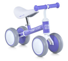 Біговел дитячий PROFI KIDS MBB 1017-5 з колесами EVA 6 дюймів, 4 колеса, сталева рама, регульоване сидіння, Фіолетовий