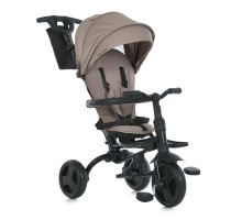 Велосипед триколісний TURBO TRIKE MT 1055 Beige, поворот сидіння, гальма, складане кермо, сумка